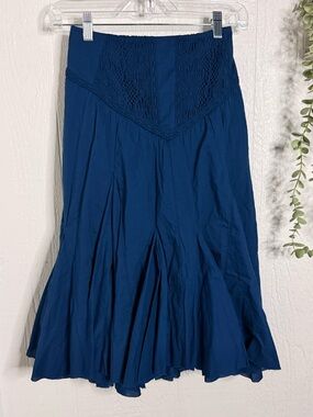 FP One Frieda Godet Midi Skirt NWOT posideon